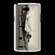 Coque LG L80 Avion T6 noir et blanc