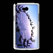 Coque LG L80 Formation en cercle de parachutistes