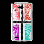 Coque LG L80 Timbres Français