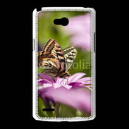 Coque LG L80 Fleur et papillon