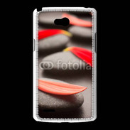 Coque LG L80 Galet et pétales