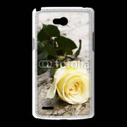 Coque LG L80 Belle rose Jaune 50