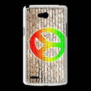 Coque LG L80 Peace and love graffiti