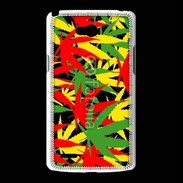 Coque LG L80 Fond de cannabis coloré