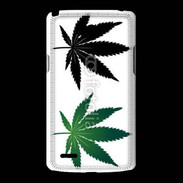 Coque LG L80 Double feuilles de cannabis