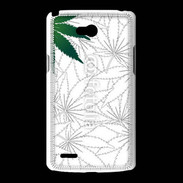 Coque LG L80 Fond cannabis