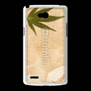 Coque LG L80 Fond cannabis vintage