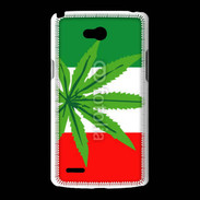 Coque LG L80 Drapeau italien cannabis