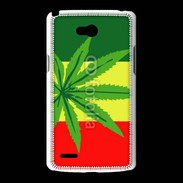 Coque LG L80 Drapeau reggae cannabis