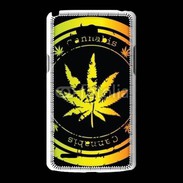 Coque LG L80 Grunge stamp with marijuana leaf