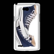 Coque LG L80 Paire de converse bleue