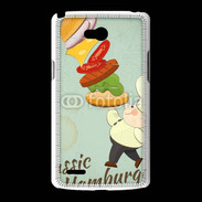 Coque LG L80 Hamburger vintage