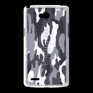 Coque LG L80 Camouflage gris et blanc