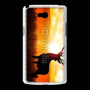 Coque LG L80 Silhouette d'un cerf 5