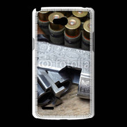 Coque LG L80 Vintage fusil et cartouche