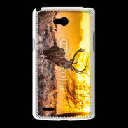 Coque LG L80 Cerf au couché de soleil 610