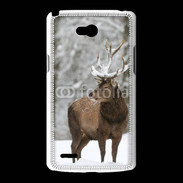 Coque LG L80 Cerf en hiver 55