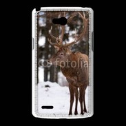 Coque LG L80 Cerf en hiver 56