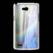 Coque LG L80 Arc en ciel à la montagne