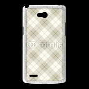 Coque LG L80 Effet écossais beige clair