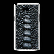 Coque LG L80 Effet crocodile noir