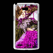 Coque LG L80 Femme florale