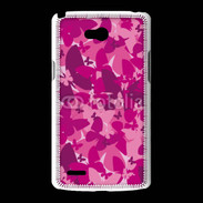 Coque LG L80 Papillon rose