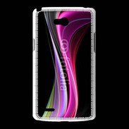 Coque LG L80 Abstract multicolor sur fond noir