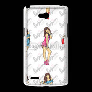 Coque LG L80 Illustration fashion girl 2