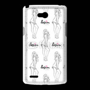 Coque LG L80 Illustration fashion girl 3