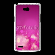 Coque LG L80 fond rose or