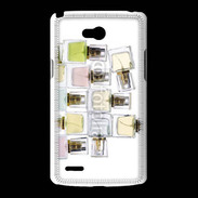 Coque LG L80 Pyramide de bouteilles de parfums