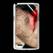 Coque LG L80 bouche homme rouge