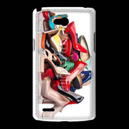 Coque LG L80 Pêle mêle chaussures