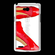 Coque LG L80 Escarpins rouges