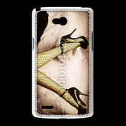 Coque LG L80 Escarpins et bas resilles