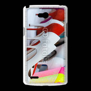 Coque LG L80 Pêle mêle chaussures 2