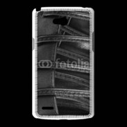 Coque LG L80 lacets cuir