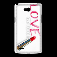 Coque LG L80 Love avec rouge à lèvres