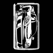 Coque LG L80 Illustration voiture de sport en noir et blanc