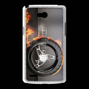 Coque LG L80 Roue en feu dragster