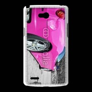 Coque LG L80 Voiture de sport rose italienne