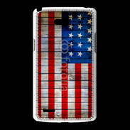 Coque LG L80 Drapeau USA Vintage