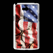 Coque LG L80 Drapeau et monnaie américaine