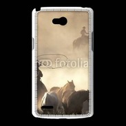 Coque LG L80 Cowboys et chevaux
