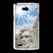 Coque LG L80 Monument USA Roosevelt et Lincoln