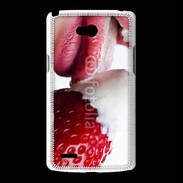 Coque LG L80 Fraise et bouche 2