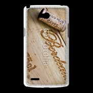 Coque LG L80 Bouchon de bouteille de vin Bordeaux