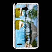 Coque LG L80 Pina colada au bord de la piscine