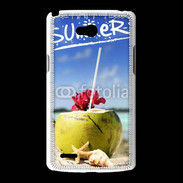 Coque LG L80 Noix de coco sur la plage 5